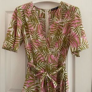 Floral Short Sleeved Dress Sz 36